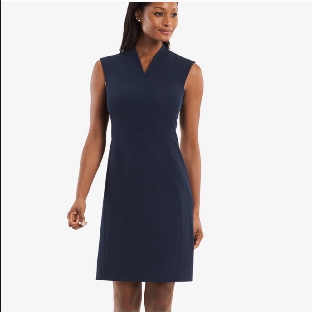 MM Lafleur Aditi Navy Midi Dress